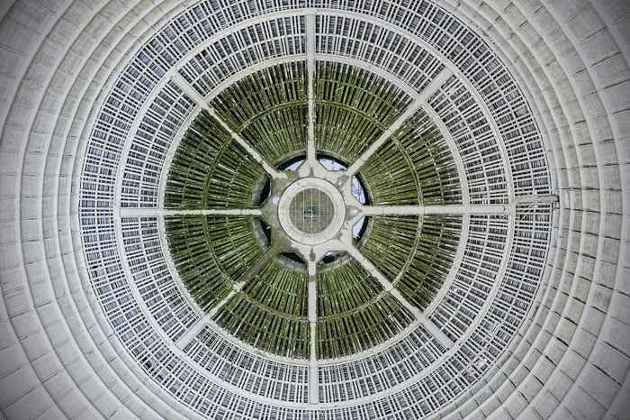 interior de una torre de enfriamiento interior de una torre de enfriamiento