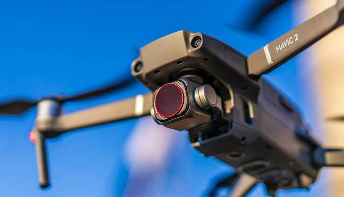  dron con filtro de objetivo