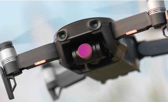  dron con filtro de objetivo