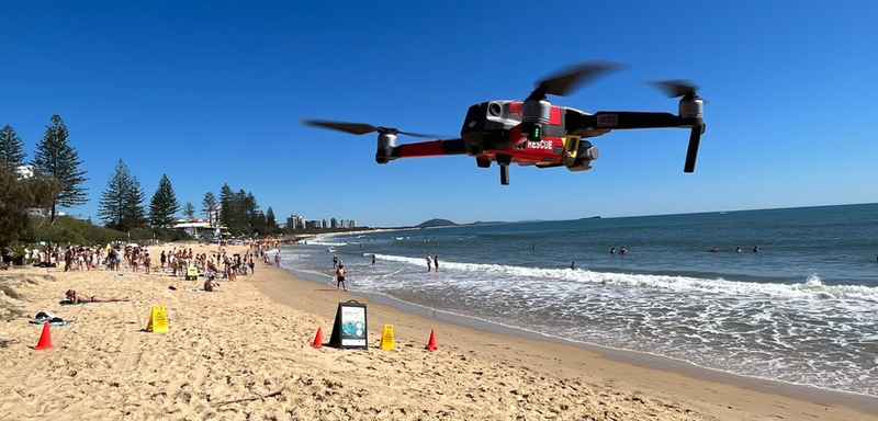 drones para vigilar tiburones