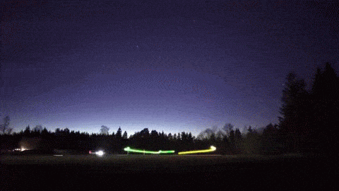 árbol de Navidad dibujado por drone