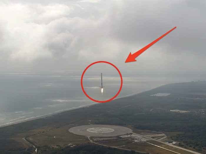aterrizaje del cohete Falcon 9 en Florida aterrizaje del cohete Falcon 9 en Florida