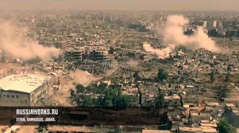 combates en Siria filmados por un Drone