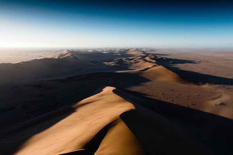 desierto fotografiado con un drone