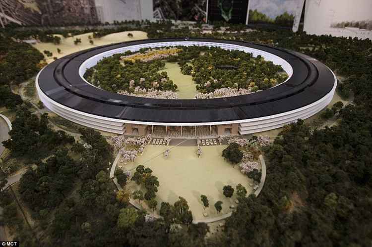 edificio del Campus de Apple, maqueta