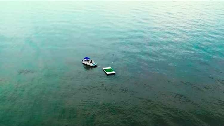 entrega de Flirtey desde una barcaza