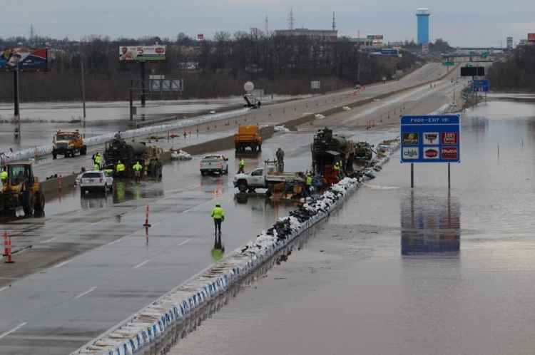 inundaciones en Missouri, río Meramec