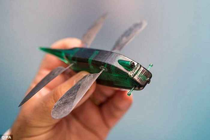 modelo miniatura cazador de drones