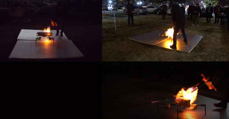 prueba del drone Fireproof Aerial RObot System - FAROS