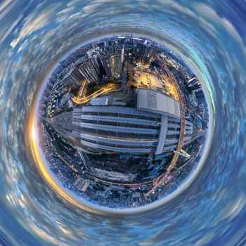 puesta de sol en Chengdu