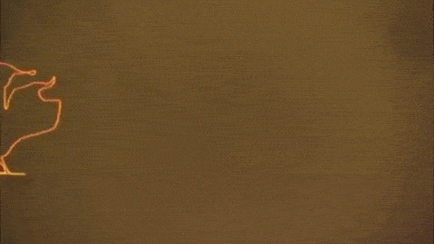 regalo de Navidad pintado con drones